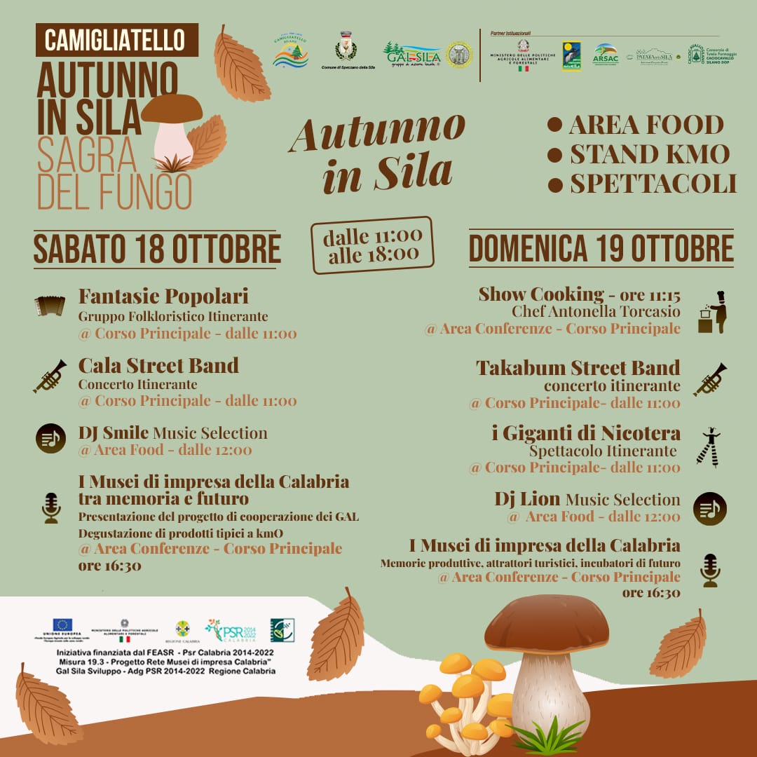Sila, profumo d’autunno: la Sagra del Fungo di Camigliatello